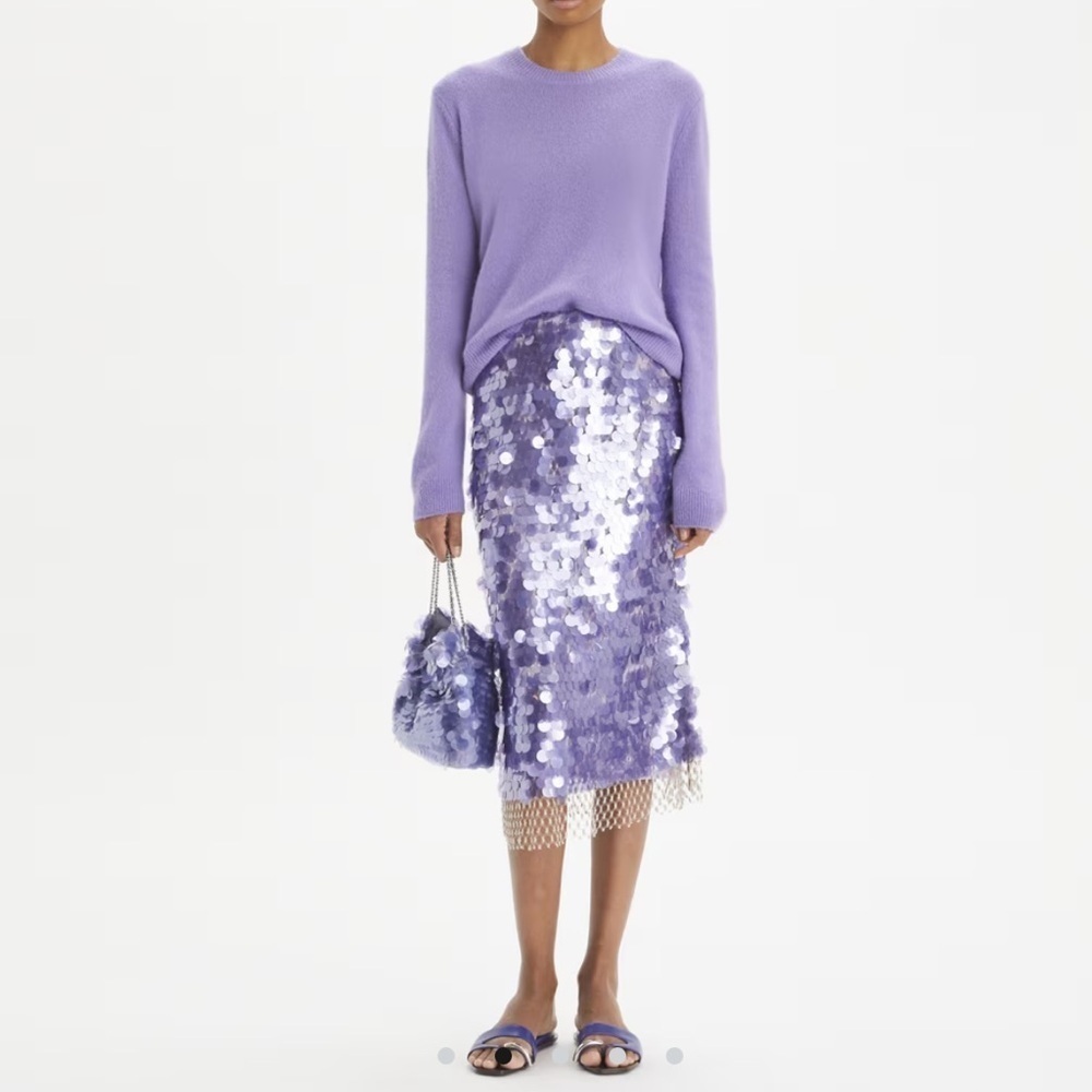 New Tory Burch Sequin Shell Skirt - Picture 5 of 15
